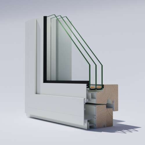 LEIAB Stil timber alu-clad window